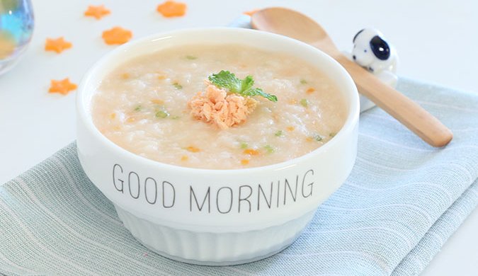 三文鱼什蔬粥 宝宝辅食微课堂