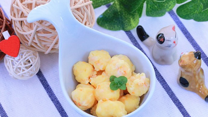 蛋黄虾仁  宝宝辅食食谱