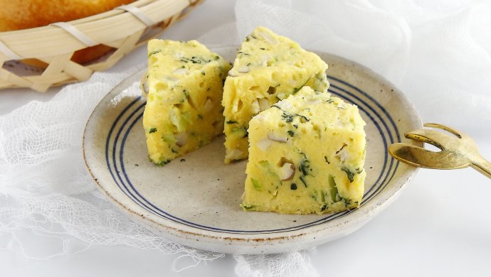 ★鳕鱼豆腐蔬菜蒸糕★