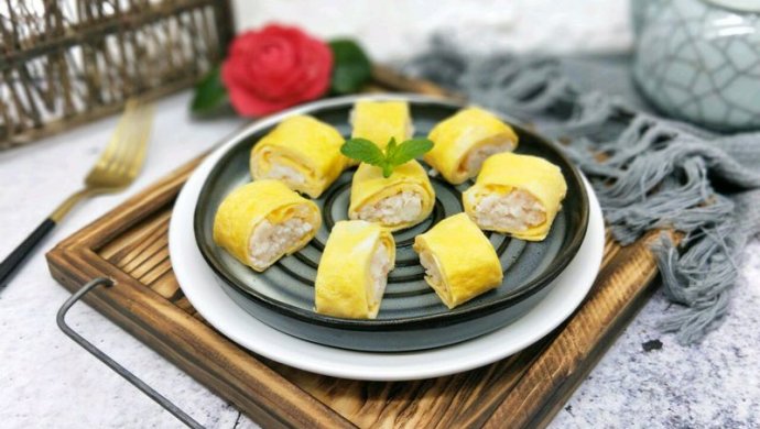 【宝宝辅食】麟虾蛋卷