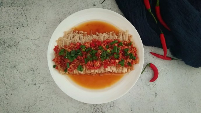 快手菜??剁椒金针菇?