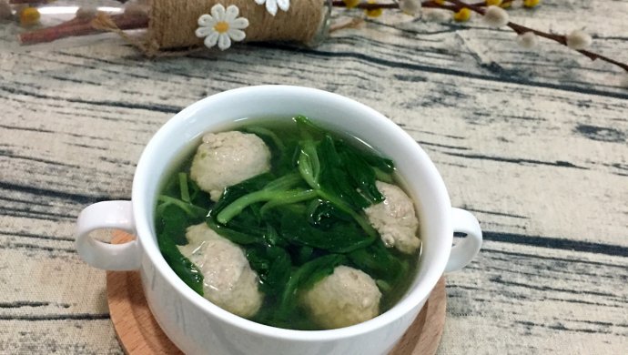 青菜肉圆汤