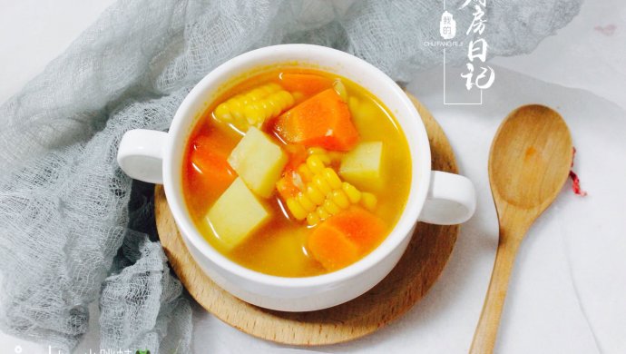 土豆胡萝卜玉米养生汤