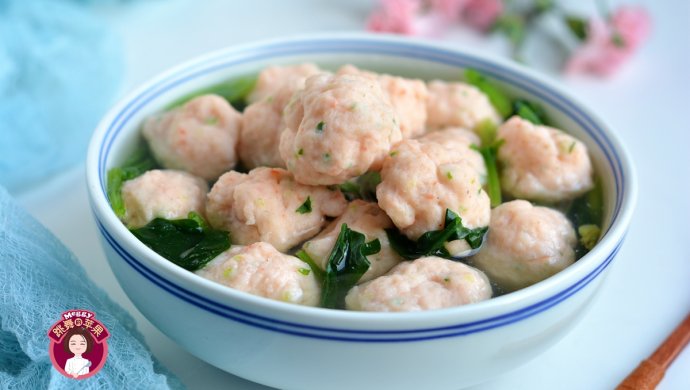 虾丸菠菜汤
