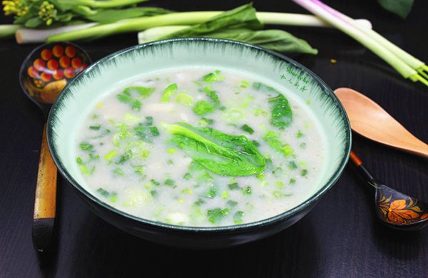 外婆的味道，菜心芋头汤