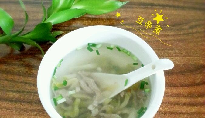 榨菜肉丝汤