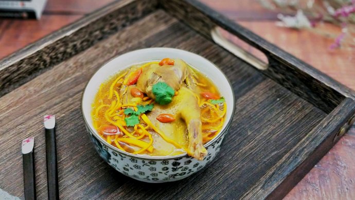 虫草花山药乳鸽汤