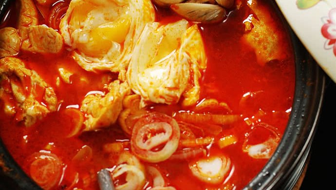 【韩国美食】―辣味嫩豆腐汤