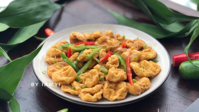 小炒油豆腐