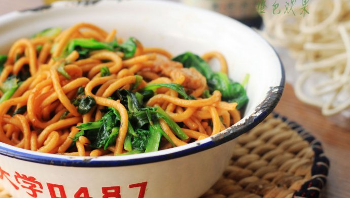 【菁选酱油试用】--肉丝炒面，回忆学校大食堂的那份小炒