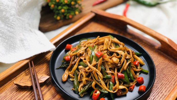 小炒杏鲍菇 净素食