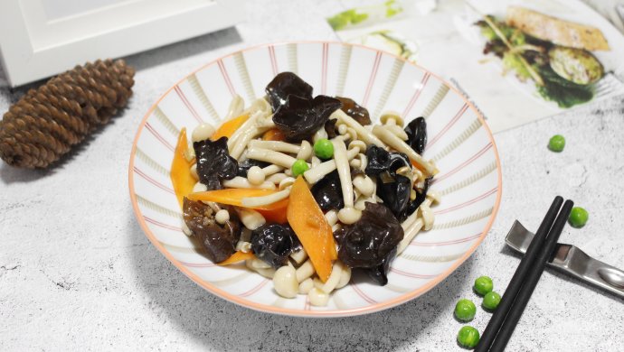 小炒海鲜菇