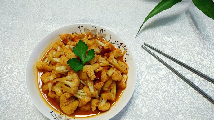 番茄炒菜花