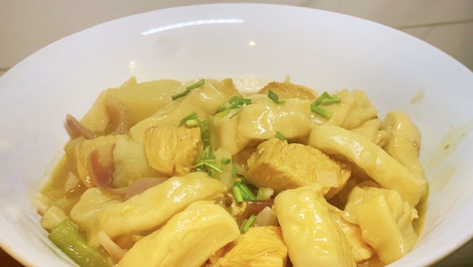 甘肃地方小吃-鸡肉垫卷子