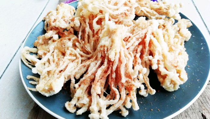 酥炸椒盐金针菇