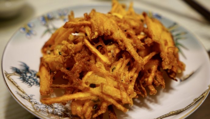 湖南小吃：炸红薯丝饼