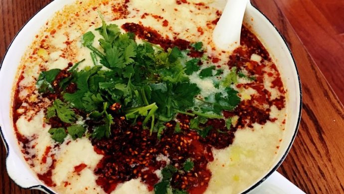 花样早餐，陕西小吃：豆花泡馍