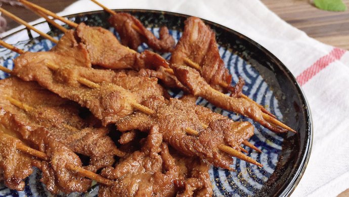 上海小吃 香炸里脊肉串