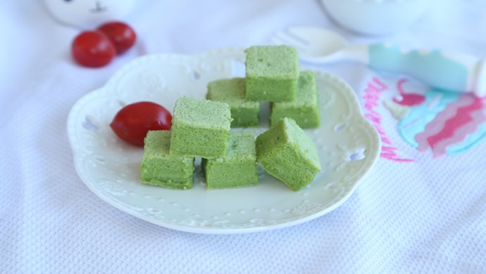 蒸一蒸就能做出无油的“抹茶”小蛋糕，清新一夏！