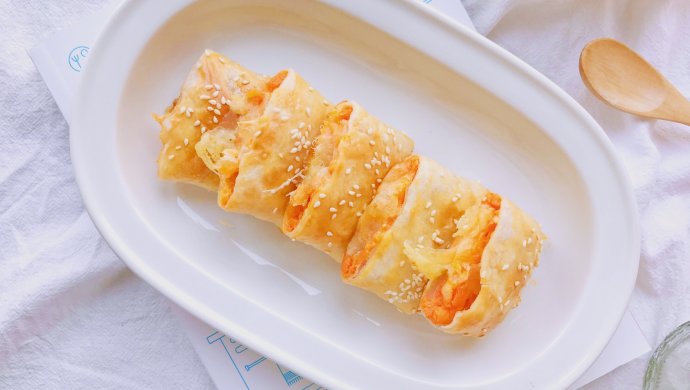 红薯芝士派―手抓饼版