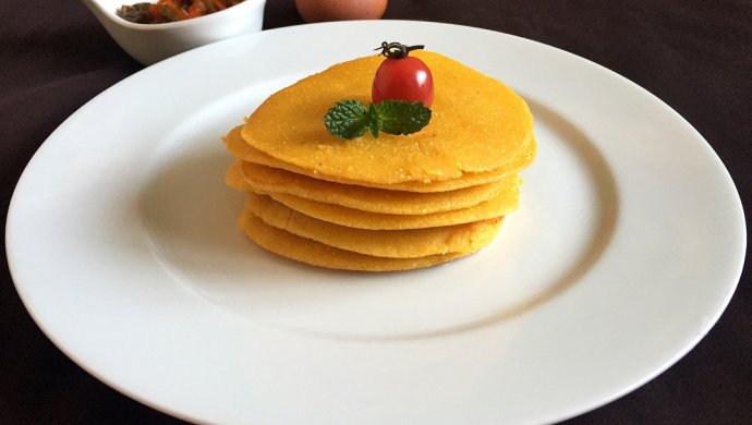 奶香玉米面饼