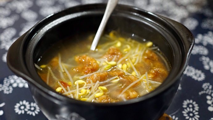 豆芽滑肉汤