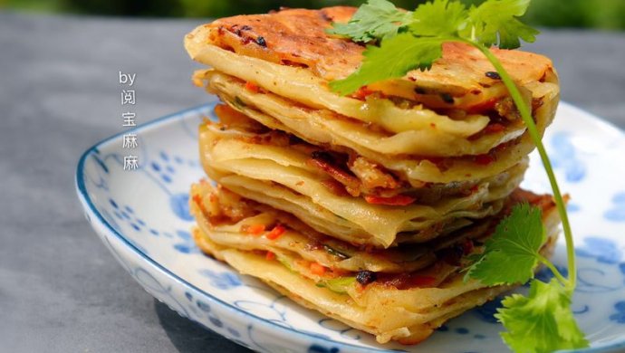 烫面千层肉饼-好吃停不下来~~