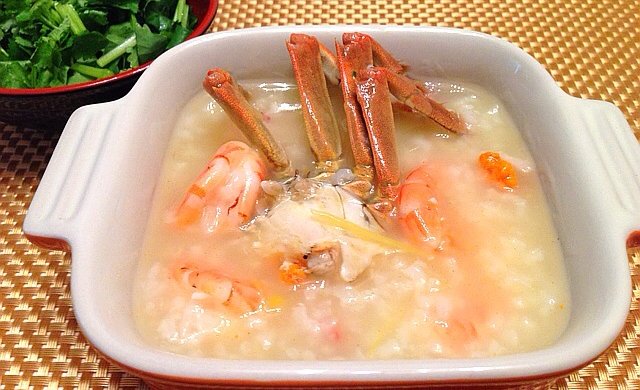 砂锅虾蟹粥（大闸蟹版）