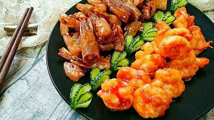 一虾两吃―《外科风云》同款：香酥虾壳&茄汁虾球