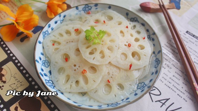 素之食谱―苹果醋泡藕片