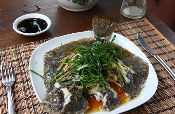 菜男清蒸多宝鱼
