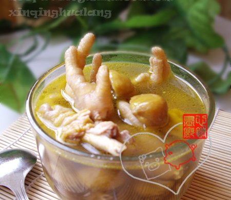鸡爪栗子煲