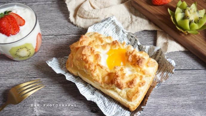 高颜值早餐—火烧云吐司的做法