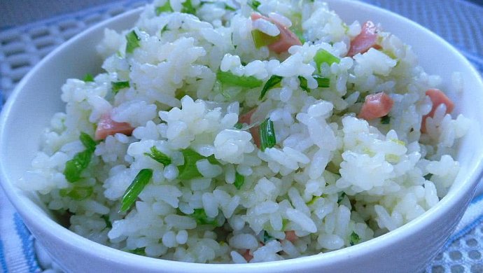 菠菜梗炒饭