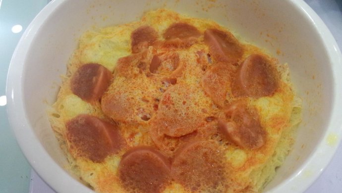 微波炉火腿蒸鸡蛋