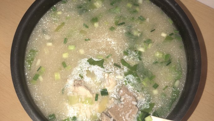猪肝瘦肉菠菜粥
