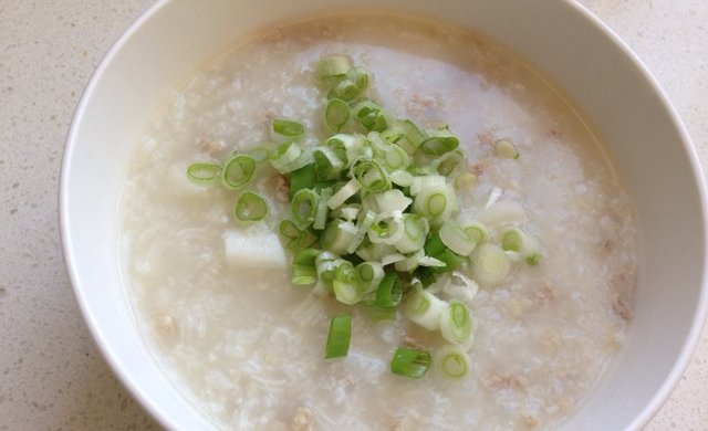 山药肉末粥