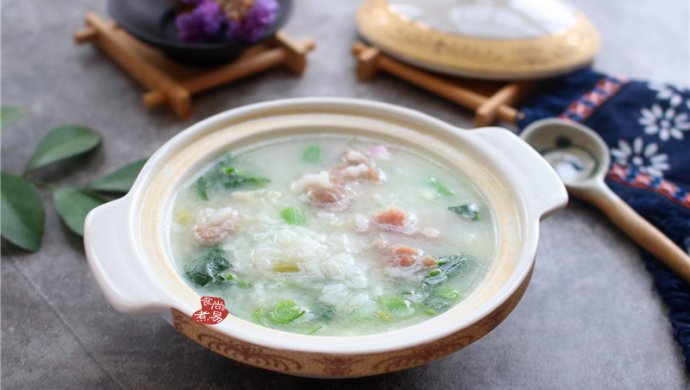 瘦肉蔬菜粥