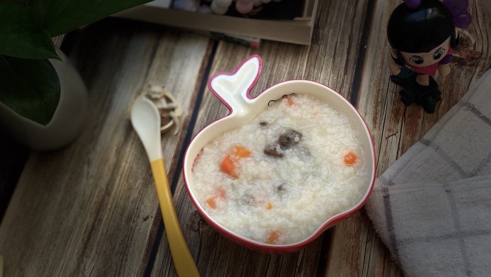 胡萝卜牛肉粥