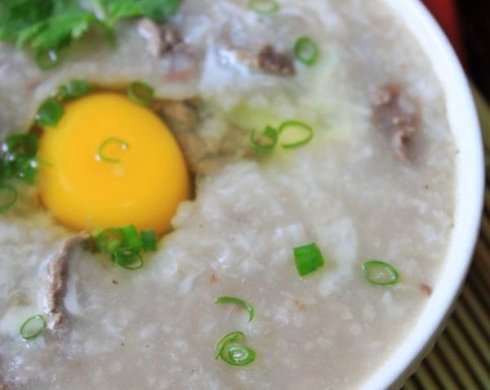 窝蛋牛肉粥