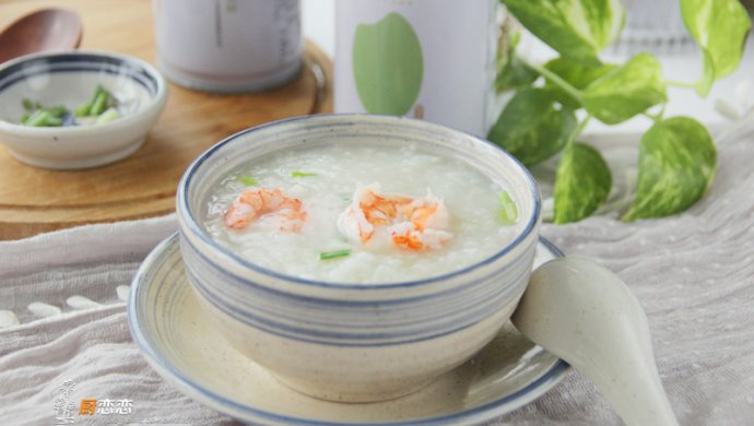 鲜虾芹菜粥