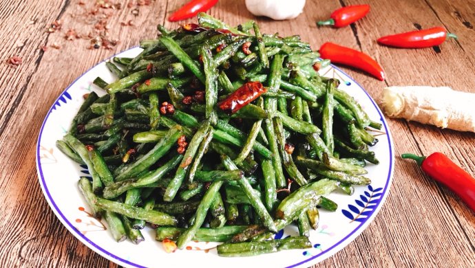 川菜 素 干煸豆角 快手家常菜 下饭菜