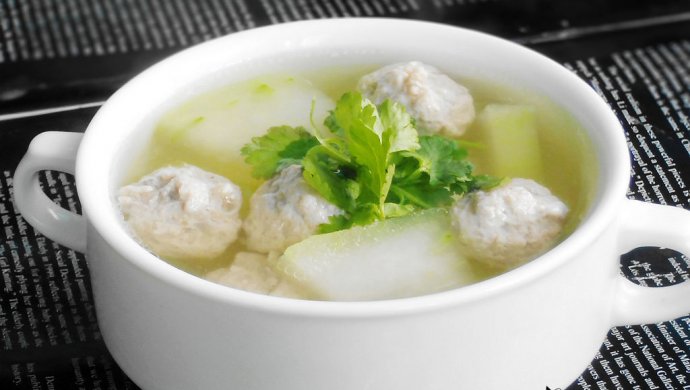 冬瓜汆丸子