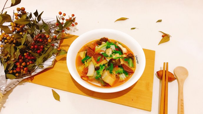 五香茶干烩菜