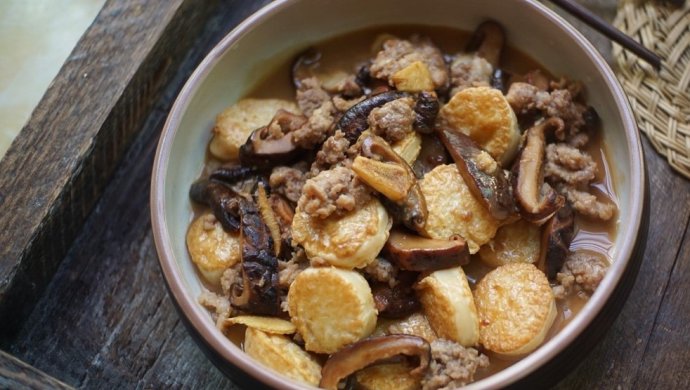 红烧肉末日本豆腐
