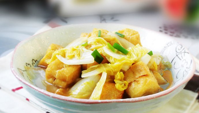 油豆腐炖白菜