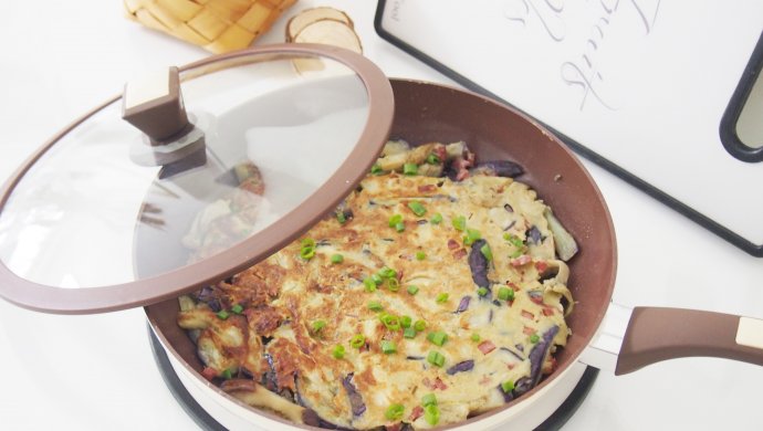 牛肉肠茄子饼