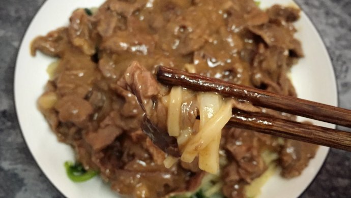 潮汕牛肉炒祭条