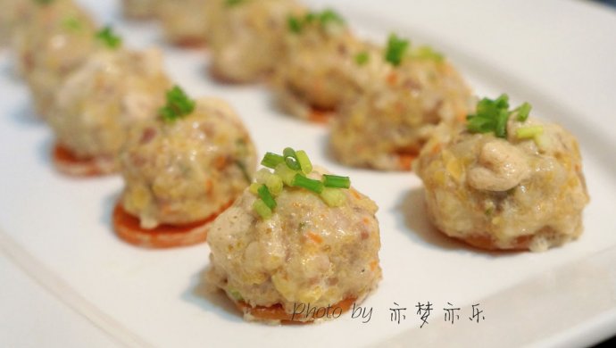 黄金南瓜蒸肉丸