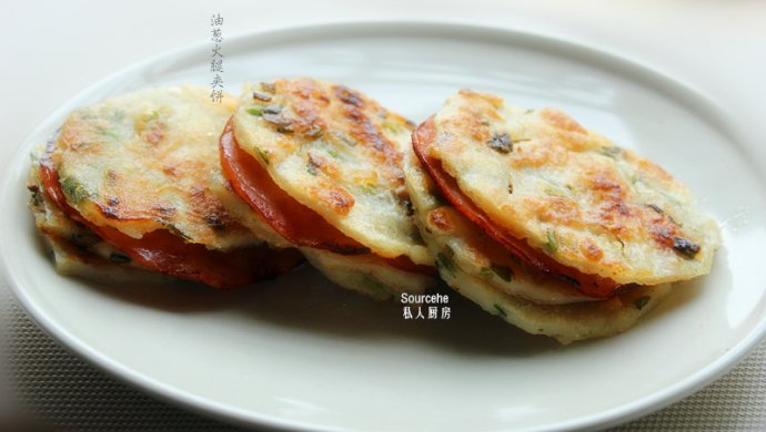 油葱火腿夹饼